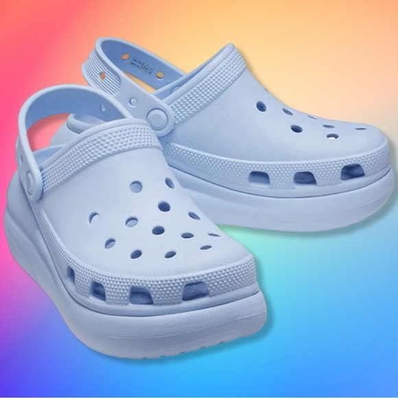 NWT CROCS - CRUSH CLOG - PLATFORM - BLUE CALCITE - Picture 2 of 12